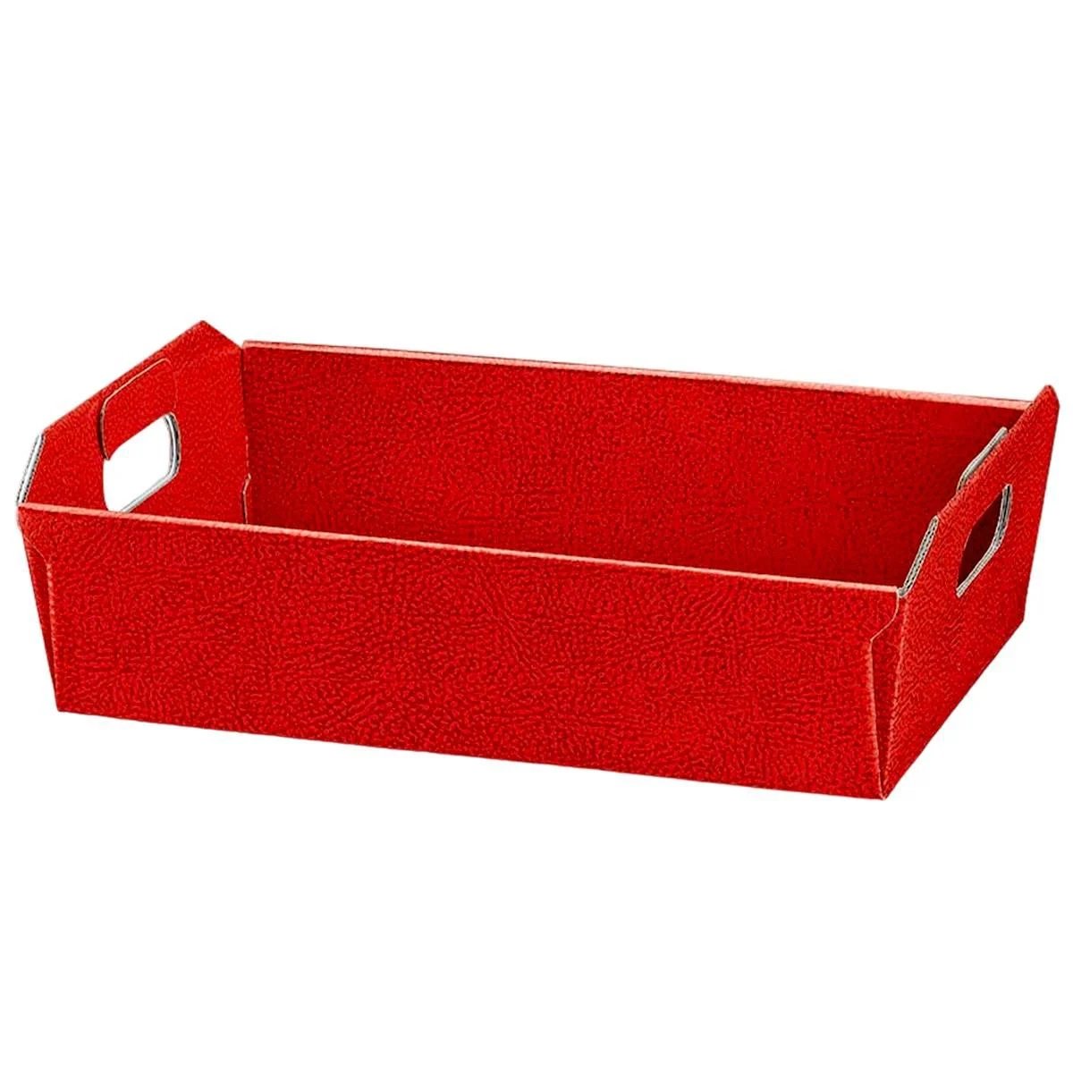 Cesto Natale Cartone Rosso cm.58x47xh14