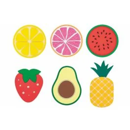 Sottobicchiere frutta double face in pvc, Fruit Life