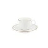 PORCELLANA BIANCA MAESTA' TAZZA CAFFE' CON PIATTINO