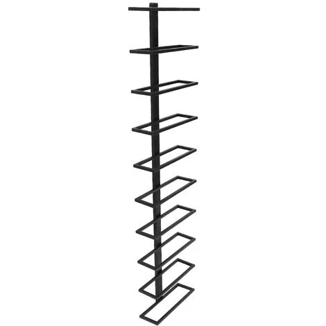 Portabottiglie Vino da Parete, Scaffale Metallo Vino Porta 116cm Portabottiglie per vino a 10 strati