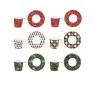 EASY LIFE FANCY CHRISTMAS  SET 6 TAZZE ESPRESSO CON PIATTINO