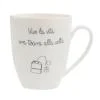 PORCELLANA BIANCA GLI ONESTI MUG BUONANOTTE
