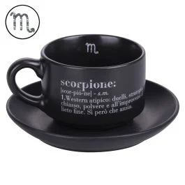 Tazzina caffè con piattino 90 ml, Victionary Scorpione