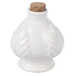 Pumo mini oliera 120 ml in ceramica e sughero, avorio, 4 Toni