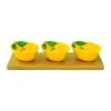 EASY LIFE FLEURS ET CITRONS SET APERITIVO 3 CIOTOLE