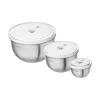 BALLARINI SET 3 CIOTOLE SOTTOVUOTO ACCIAIO