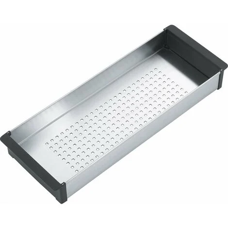 Franke Accessori - Vassoio da lavello, acciaio inox/plastica nera 112.0659.398