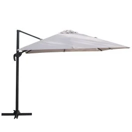 Ombrellone lampara tortora 3x4 m, Deluxe Esté