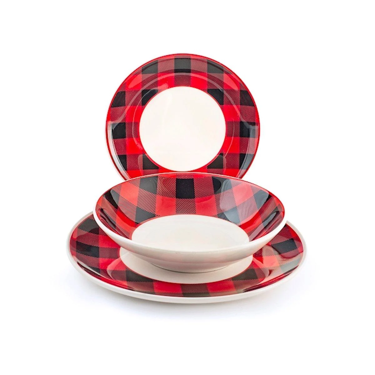 Piatti Servizio Tavola Set pz.18 NatalizioPorcellana Scotland