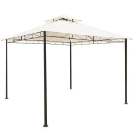 Gazebo 3x3 m idrorepellente, ecrù, Sahara Esté