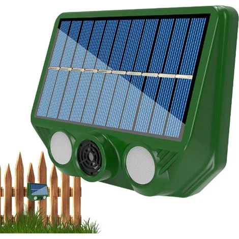 Due nuovi repellenti ad energia solare contro roditori e serpenti e dispositivi dissuasori a ultrasuoni per gli animali che vivono all'aperto.