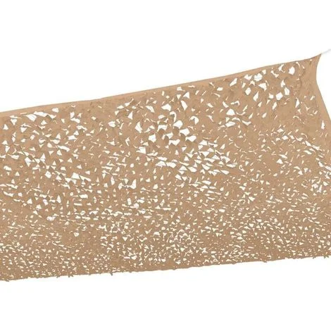 Vela ombreggiante gialla in rete 150D – Design mimetico – Dimensioni 3x4 m – Impermeabile e resistente all'ossidazione – Facile installazione -Crezuo