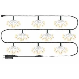 Ciuffi 100 led bianco caldo, uso esterno 6 m, Santa's House