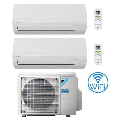 Climatizzatore GARANZIA ITALIA Daikin NEW SENSIRA Wifi Dual Split 9000 + 12000 BTU con U.E. 2MXF40A Classe A++/A+