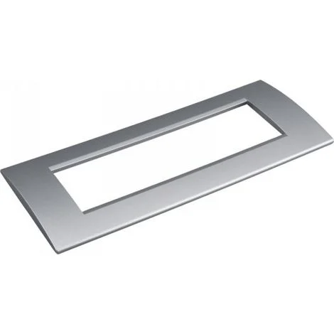 Placca Plastica Quadrata MBL 7M Grigio Compatibile Bticino Living BLN89706