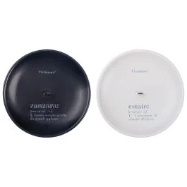 Set 2 porta zampironi in ceramica Ø15x2,5 cm, Victionary