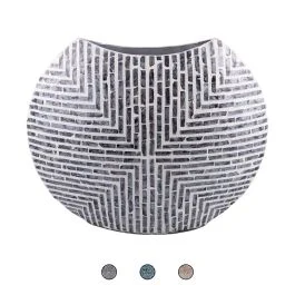 Vaso arredo h. 37 cm, Capiz Sibilla