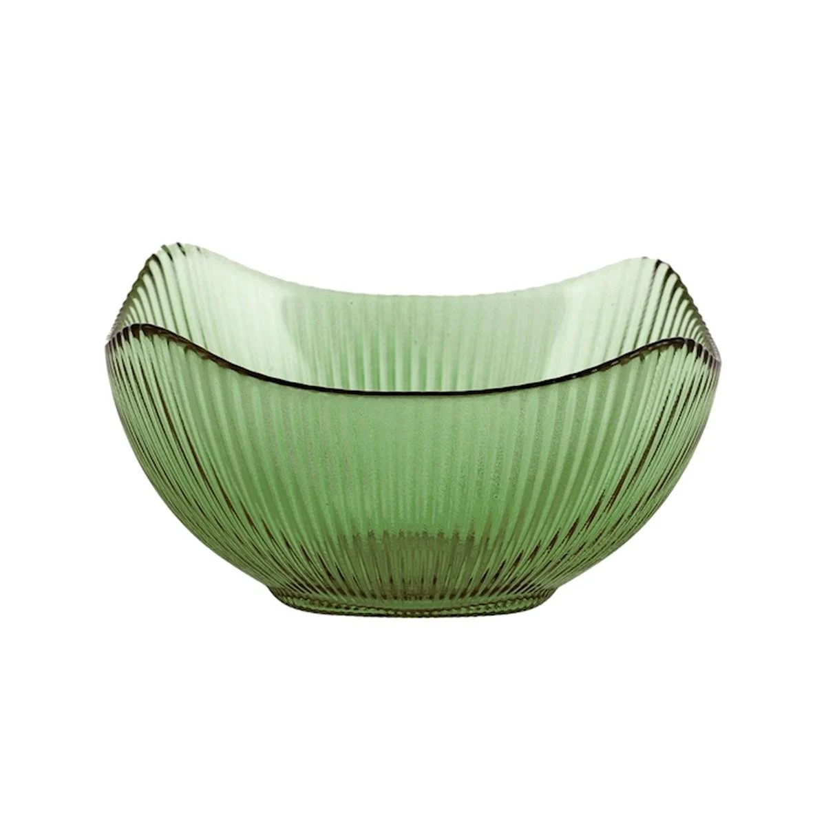 Ciotola Cucina Vetro Groove Verde cm.12x12