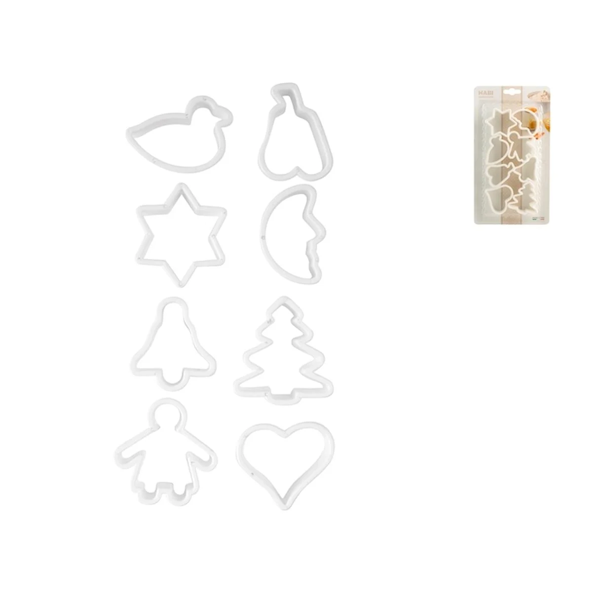 Formine Tagliabiscotti Natalizie PVC Set pz.8