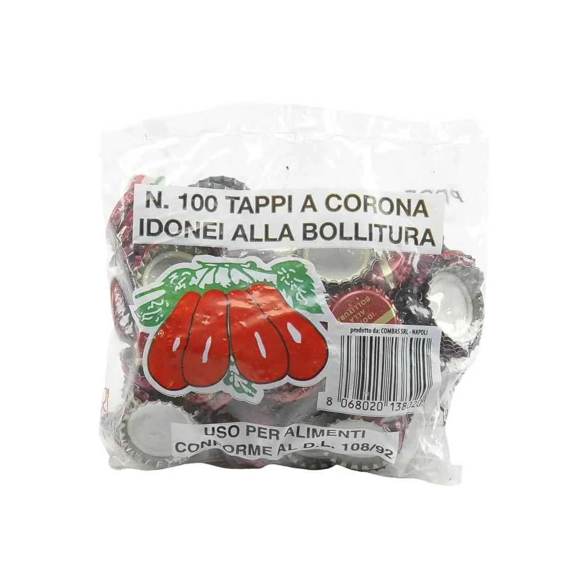 Tappo Bottiglia Corona Set pz.100