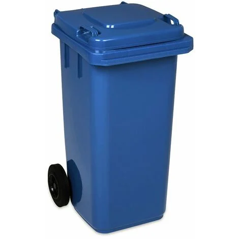 Bidone rifiuti 120 litri - Blu