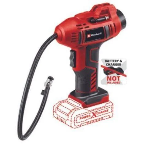 Einhell 2071010 Compressore a batteria CE-CC 18 Li-Solo Power X-Change 11 bar Display digitale, Spegnimento automatico