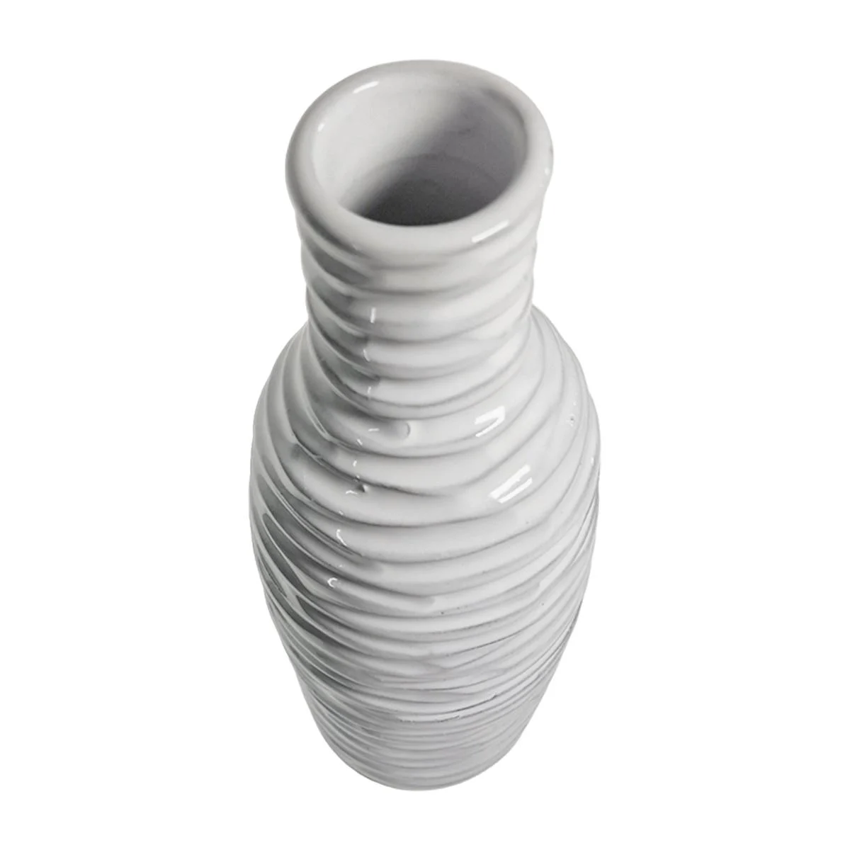 Vaso Ceramica Zelda Bianco cm.12xh36