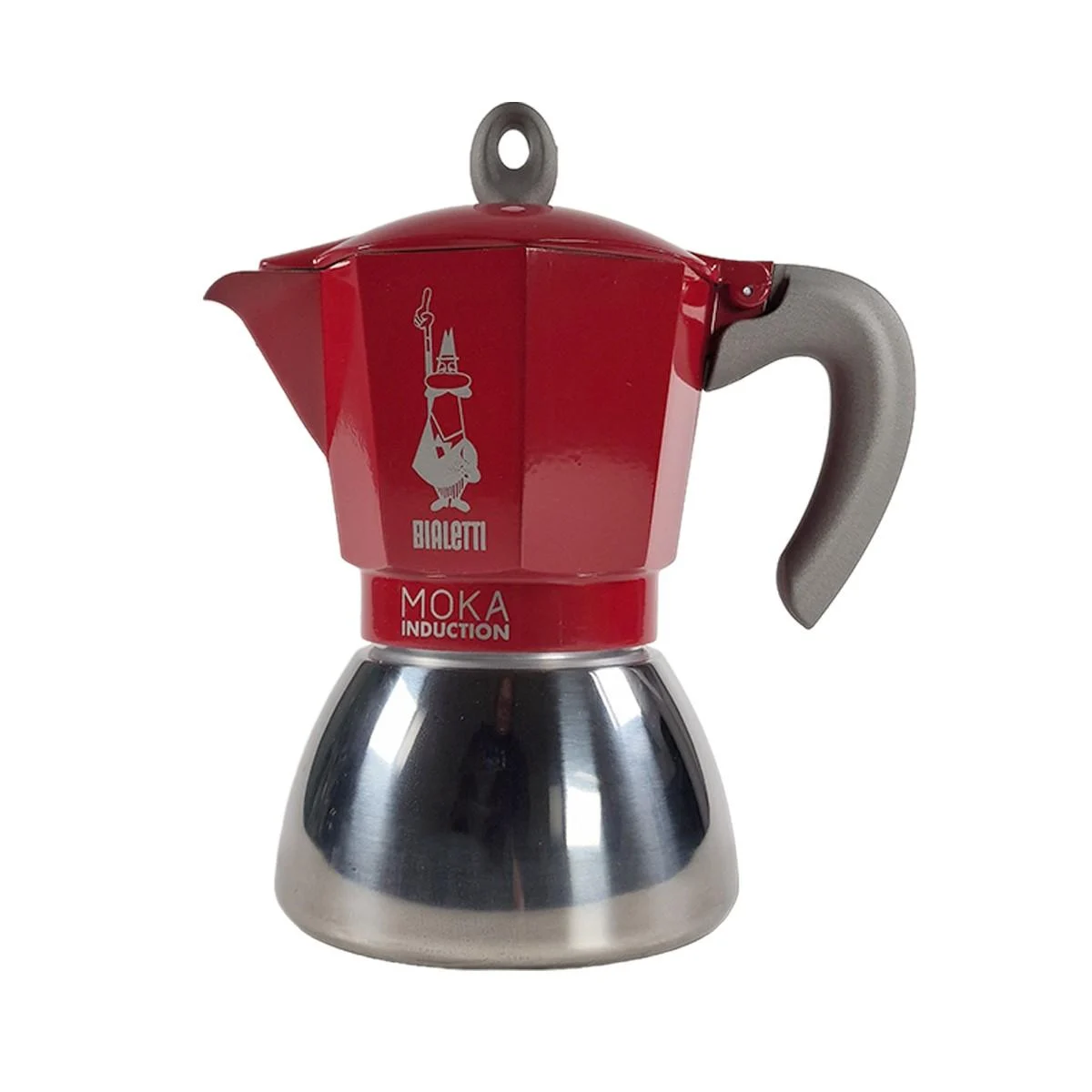 Caffettiera Moka Bialetti 6 Tazze Induzione Rossa