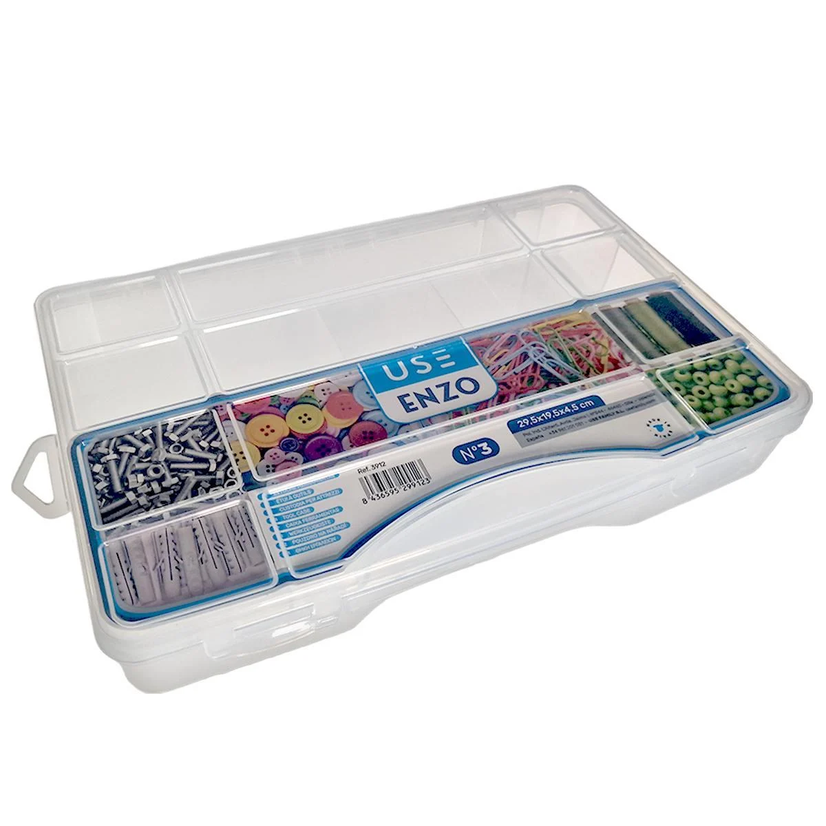 Porta Attrezzi PVC Trasparente cm.30x20xh4,5