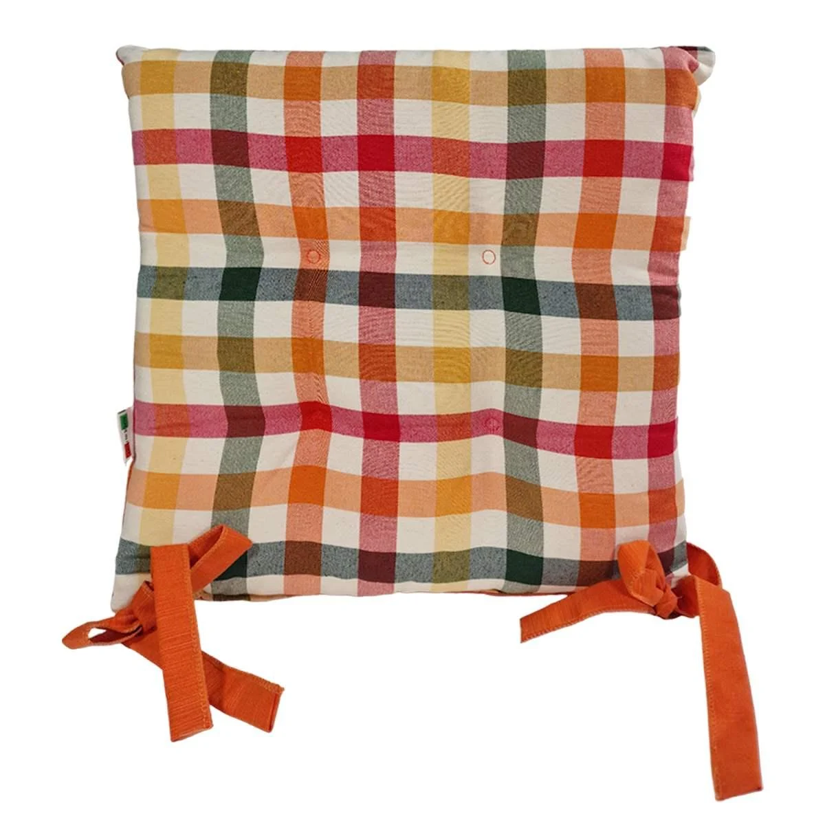 Cuscino Sedia Country Arancio cm.41x41