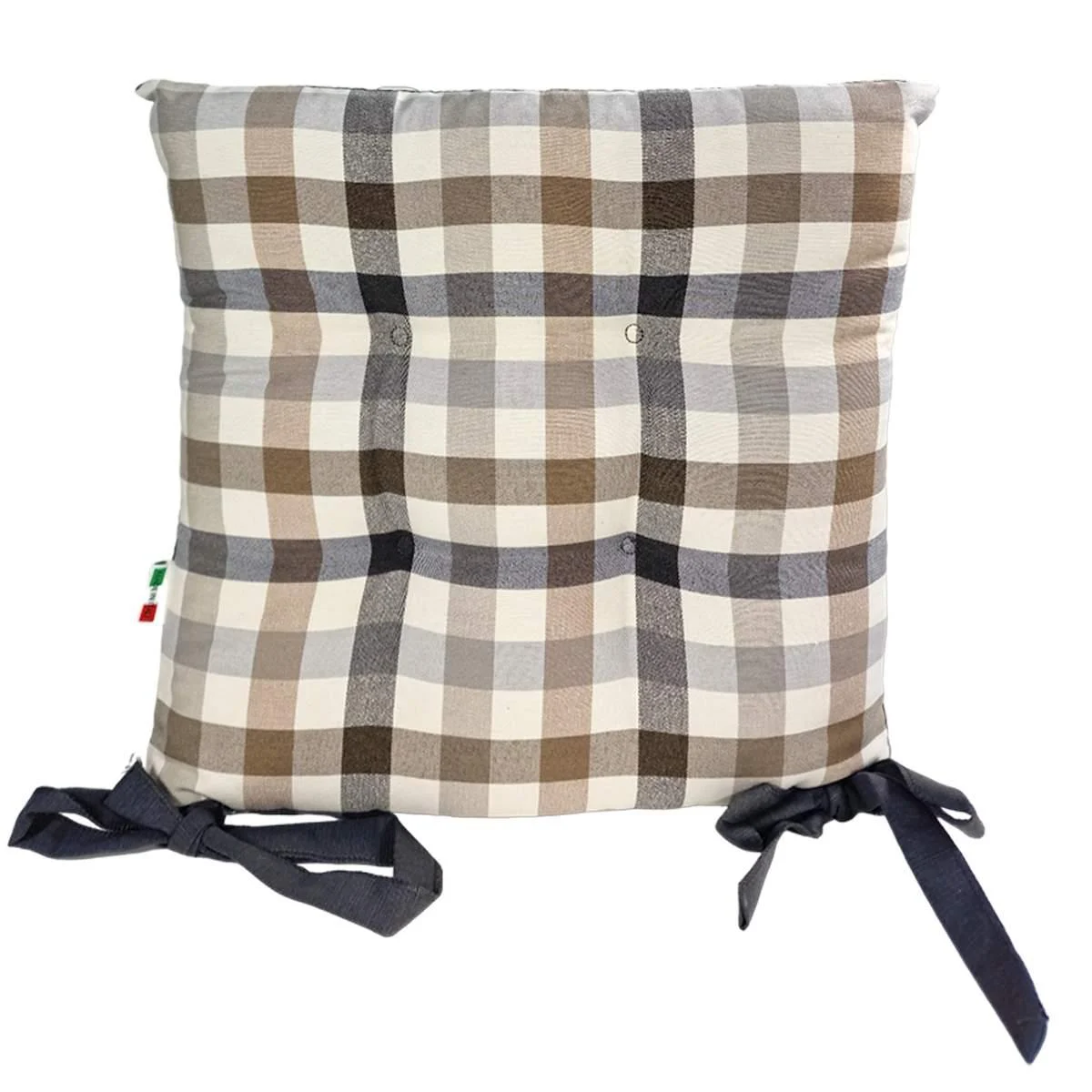 Cuscino Sedia Country Grigio cm.41x41