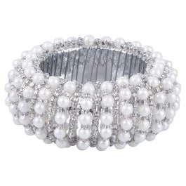 Anello porta tovagliolo, design tondo decorazione con perle