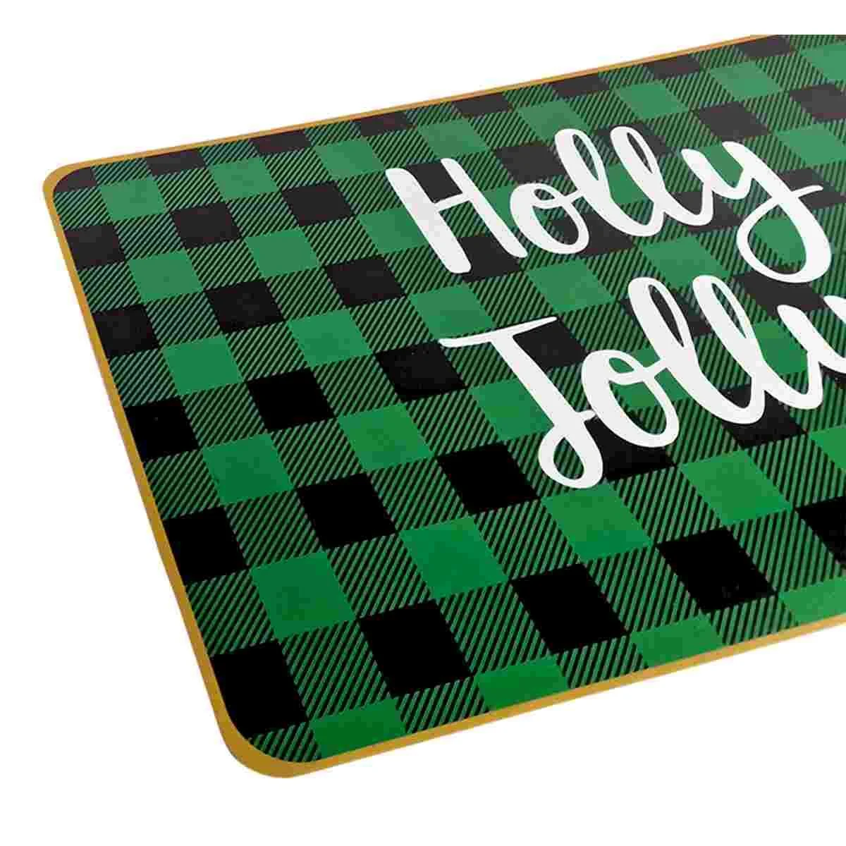 Tovaglietta Natalizia Sottopiatto PVC Tartan Quadri Verde cm.30x46