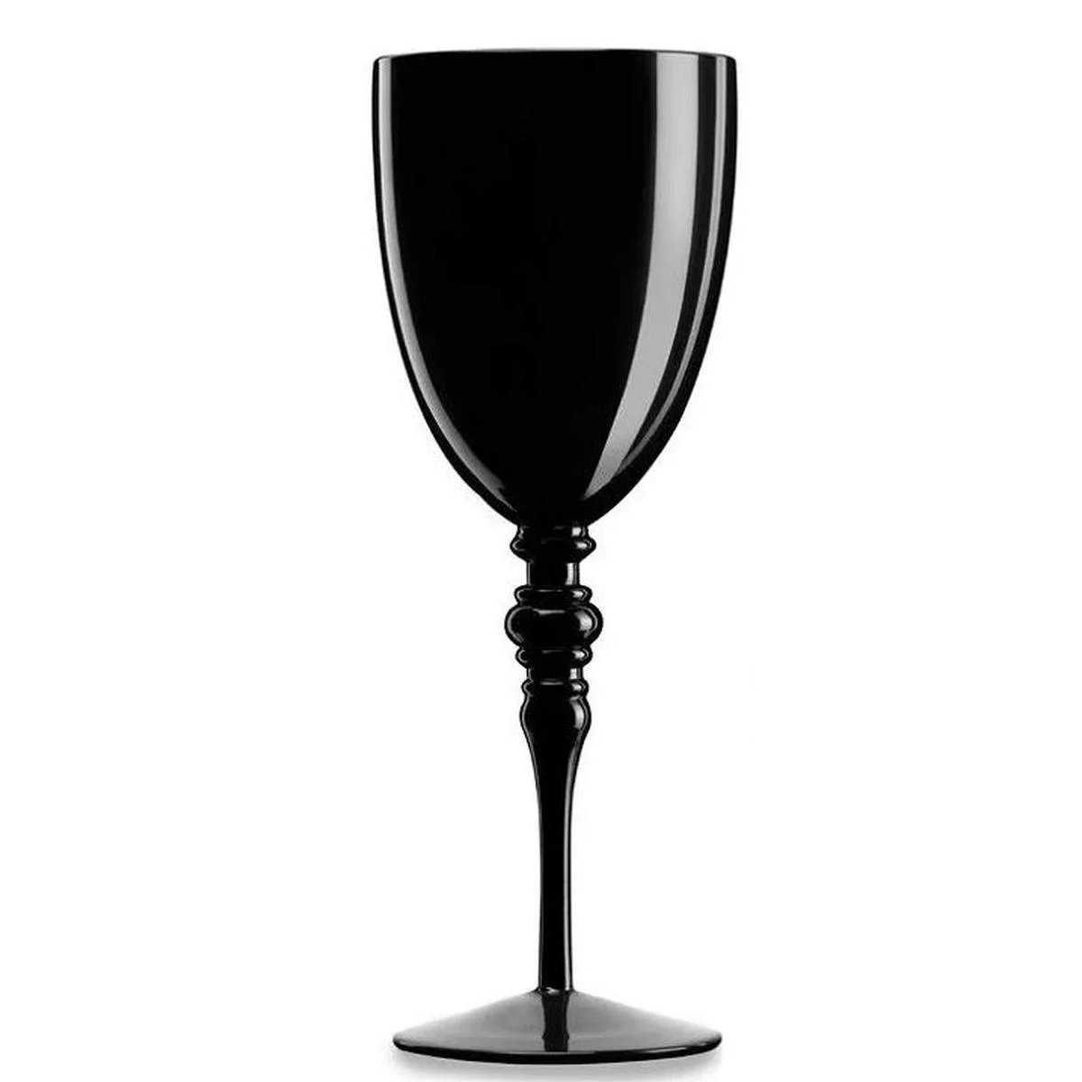 Bicchiere Vetro Singolo Calice Blake Nero ml.400