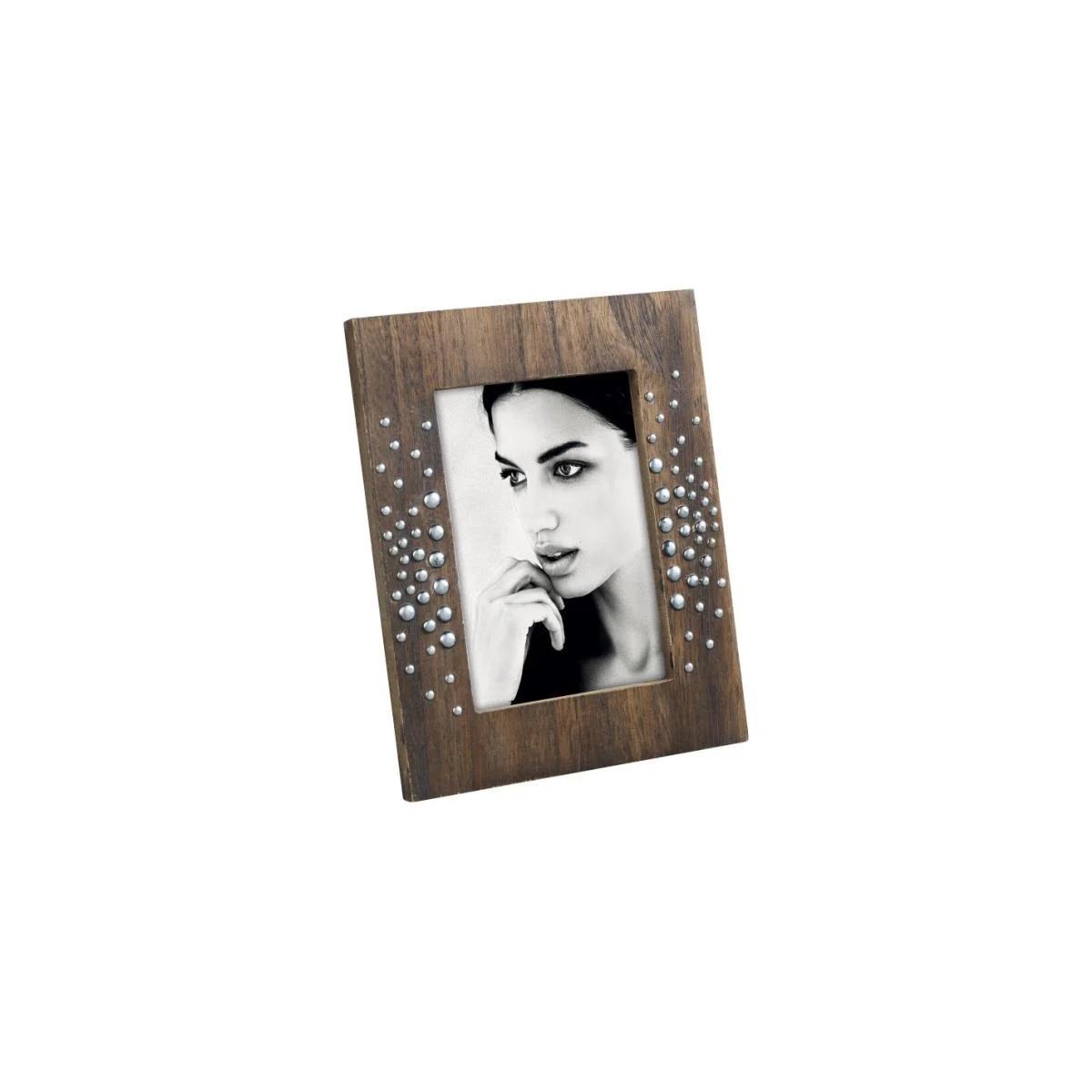 Cornice Legno cm.13x18 con Borchie