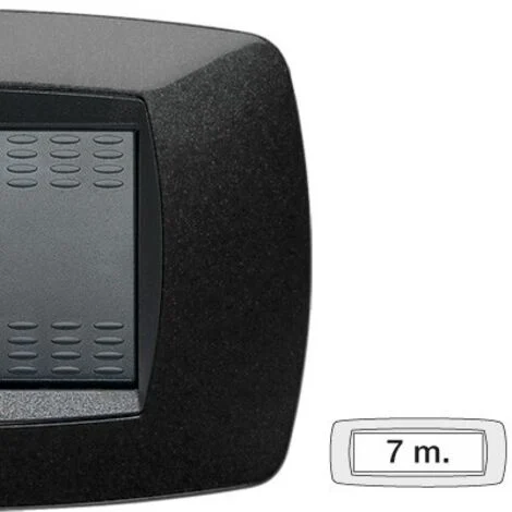 Master Modo placca 7 moduli nero 39TC207