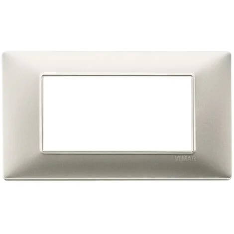 Vimar Plana placca 4 moduli colore nichel opaco 14654.21