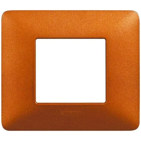 Placca Bticino Matix 2 moduli rosso terra AM4802TRT