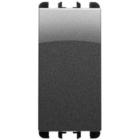 Pulsante 1p no 10a 1 modulo acciaio scuro urmet 10108ac