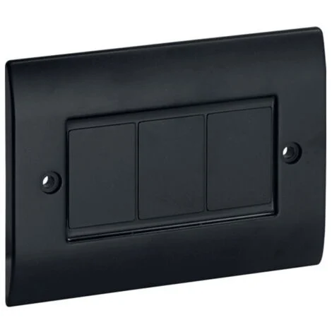 Bocchiotti placca cieca universale nero ardesia 04302