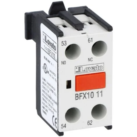 Contatto Lovato ausiliare per contattori serie BF 1NA+1NC BFX1011