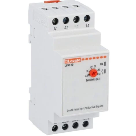 Relè di livello Lovato modulare ripristino automatico 24VAC LVM20A024