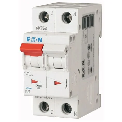 Interruttore magnetotermico Eaton 10A 1P+N 4,5KA 2 moduli 243226