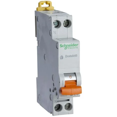 Interruttore Magnetotermico DomA45 1P+N C 6A 4500A - Schneider Electric