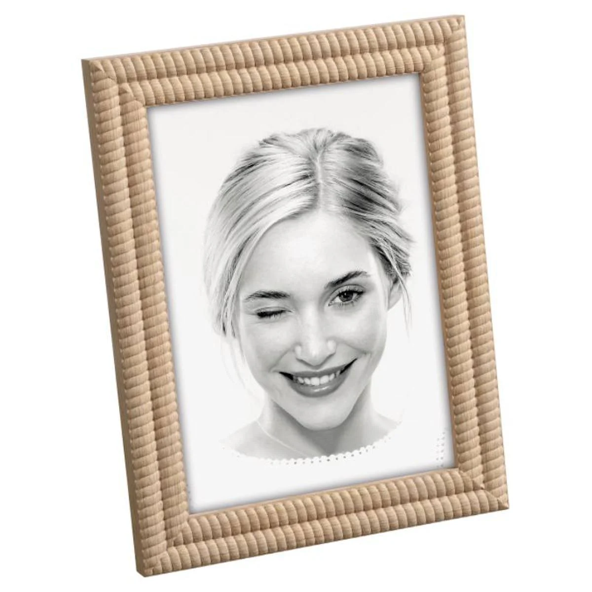 Cornice cm.15x20 Resina Effetto Corda Naturale