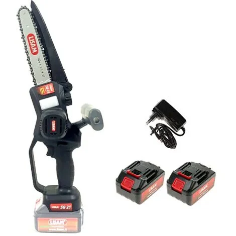 Potatore Lisam SG 21 con 2 Batterie da 21V e 4Ah e Barra da 20cm
