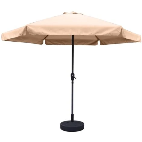 MAURY'S OMBRELLONE DA GIARDINO TONDO 3 MT CON BORDO COLORE ECRÙ TUBO Ø 40 MM