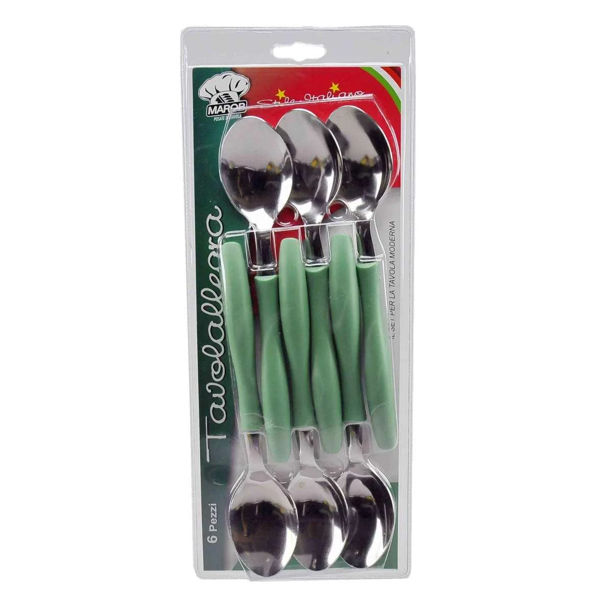 Cucchiai Tavola Set pz.6 Tavolallegra Verde