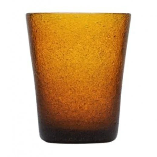 Zani Serafino Memento Tumbler Bicchiere Acqua Amber 30cl Vetro Soffiato