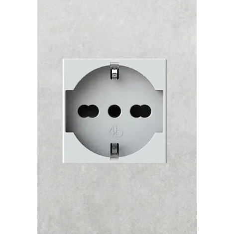 4 box presa elettrica schuko bipasso compatibile matix go 4 box 4bpp40jw